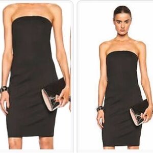Sexy strapless designer dress